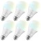Luxrite A19 LED Light Bulbs 11W 75W Equivalent 1100LM 5CCT 2700K-5000K Dimmable E26 Base, 6PK LR21477-6PK - alternate 1